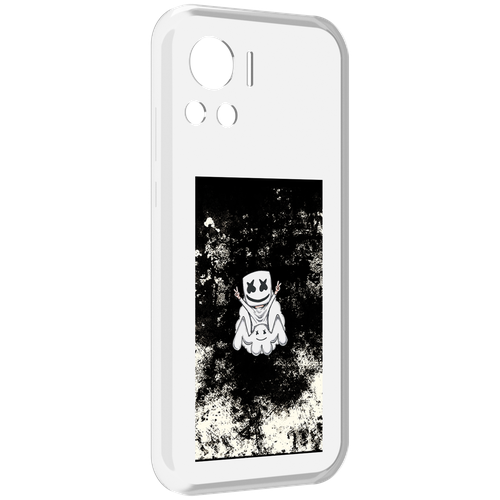 Чехол MyPads маршмеллоу-френдс для Motorola Edge 30 Ultra задняя-панель-накладка-бампер