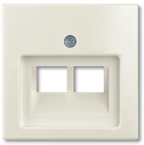 1803-02-96-507 Накладка для 2-постовой розетки 0214 0215 0218/12 0220/12 0221/12 поле для надпи