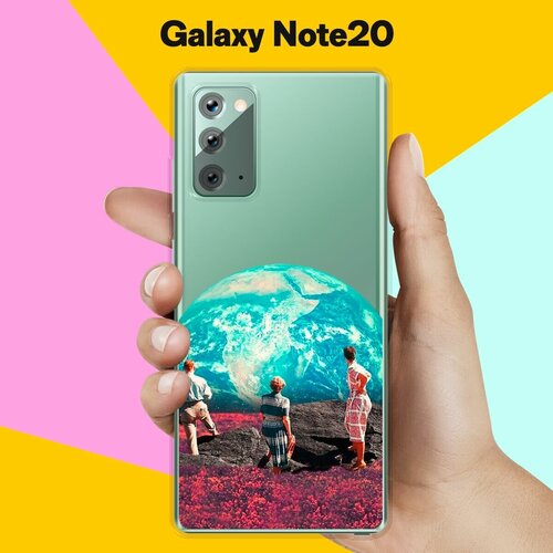 Силиконовый чехол на Samsung Galaxy Note20 Вид на Землю / для Самсунг Галакси Ноут 20 силиконовый чехол вид на землю на samsung galaxy note 20