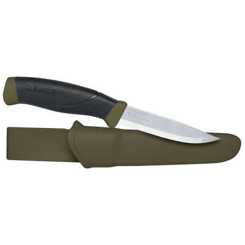 Нож фиксированный MORAKNIV Companion MG (углеродистая сталь) черный/хаки