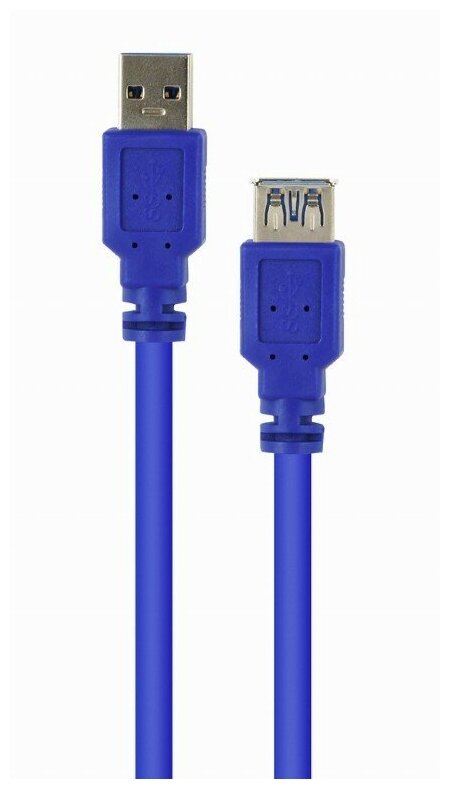 Кабель удлинительный USB 3.0 AM-AF 3.0м Gembird CCP-USB3.0-AMAF-10 синий - фото №4