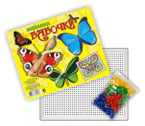 Гелий Мозаика Бабочки, 200 элементов (1010) разноцветный