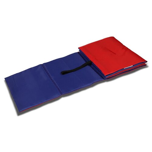 Семейные узы Коврик гимнастический детский 150 × 50 см, толщина 7 мм, цвет синий/красный