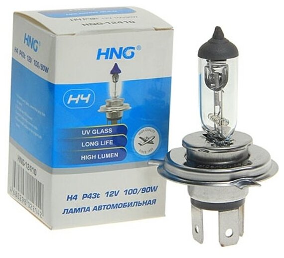 Лампа автомобильная Hng H4 12V 100/90W P43t, -12410