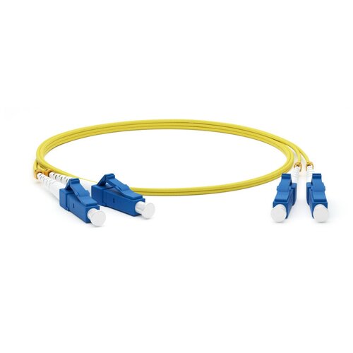 Кабель Hyperline FC-D2-9-FC/UR-LC/UR-H-3M-LSZH, 3 м, желтый кабель hyperline fc d2 9 lc ur sc ur h 3m lszh 3 м желтый