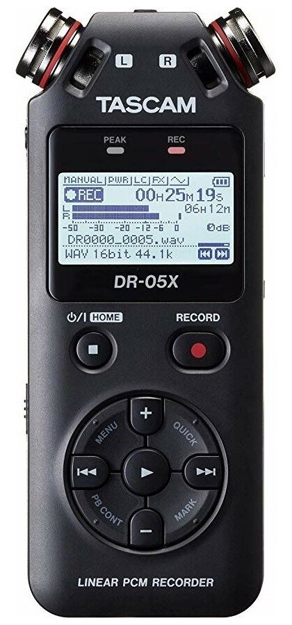 Портативный рекордер Tascam DR-05X черный