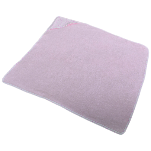 фото Babybunny полотенце с уголком банное 100х100 см розовое