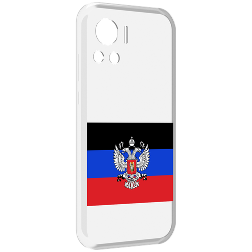 Чехол MyPads герб флаг ДНР-1 для Motorola Edge 30 Ultra задняя-панель-накладка-бампер
