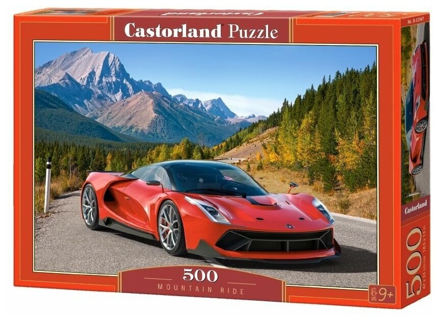Пазл Castorland Puzzle Суперкар в горах 500 деталей 47х33см B-52967 9+