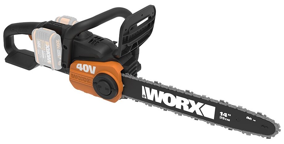 Аккумуляторная пила Worx WG384E.9 0 коробка 40 В/2 А·ч