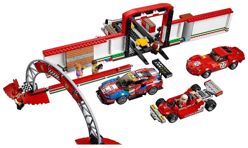 Конструктор LEGO Speed Champions Гараж Ferrari, 841 деталь (75889) - фото №4