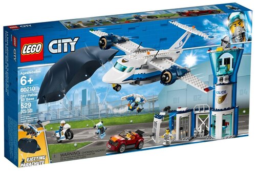 Конструктор LEGO City 60210 Воздушная полиция: авиабаза, 529 дет.