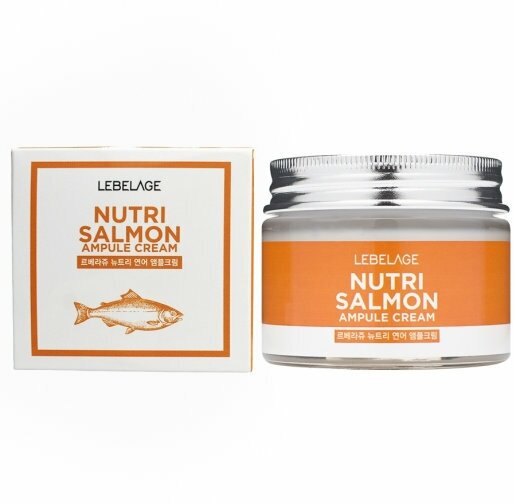 Крем для лица Lebelage Nutri Salmon Ампульный с маслом лосося 70мл Mido Cosmetics - фото №8