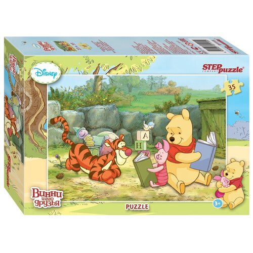 Пазл Step puzzle Disney Медвежонок Винни (91115), 35 дет. 3d пазл step puzzle stepball disney медвежонок винни 98103 24 дет