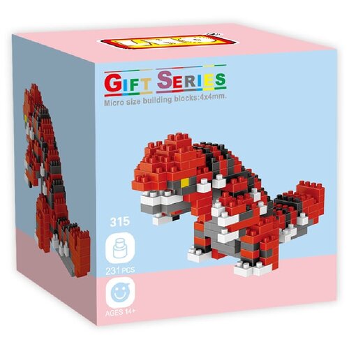 Конструктор Wisehawk  & LNO Покемон Граудон 179 деталей NO. 315 Groudon Pokemon Gift Series
