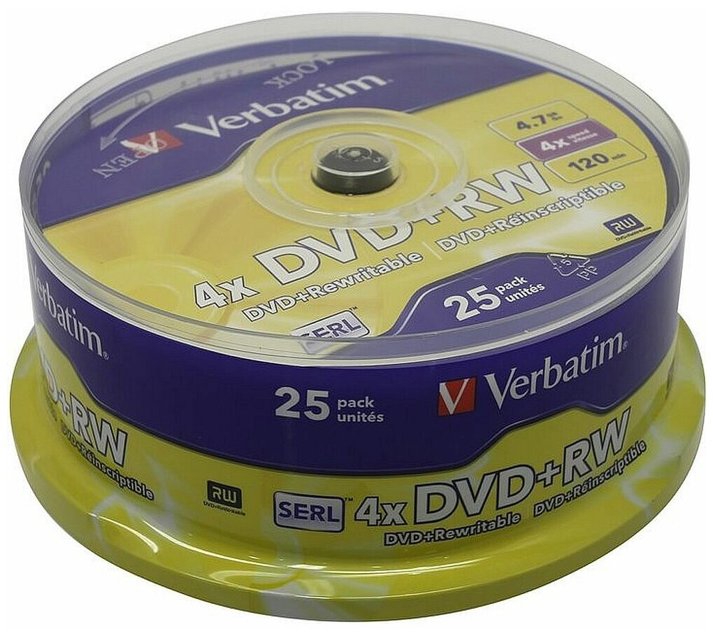 DVD+RW набор дисков Verbatim - фото №2