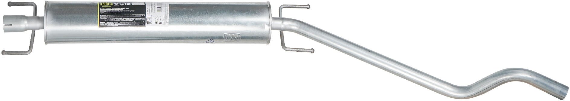Глушитель для автомобилей Opel Astra H (04-)/Astra G (98-) дополнительный (резонатор) (алюминизированная сталь) EAM 2110 TRIALLI