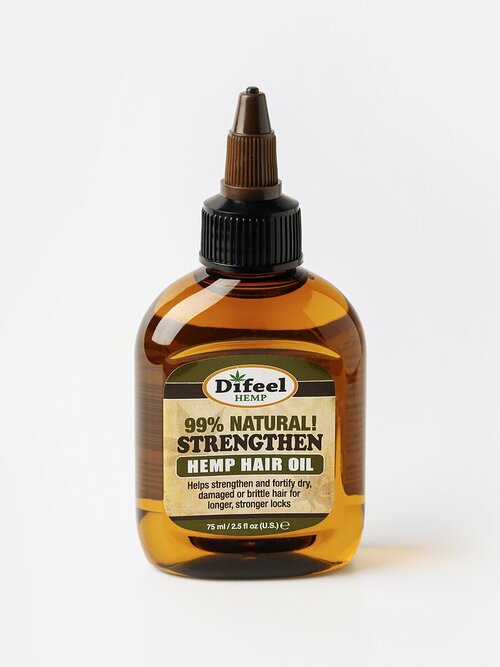 Difeel 99% Natural Strengthen Hemp Hair Oil 99% натурал. масло д/волос с коноп-укрепляющее, 75 мл