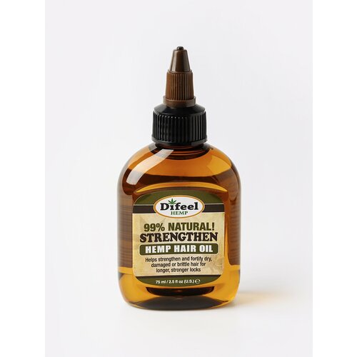 Difeel 99% Natural Strengthen Hemp Hair Oil 99% натурал. масло д/волос с коноп-укрепляющее, 75 мл