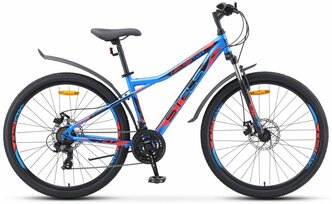 Горный (MTB) велосипед STELS Navigator 710 MD 27.5 V020 (2020) синий/черный/красный 16" (требует финальной сборки)