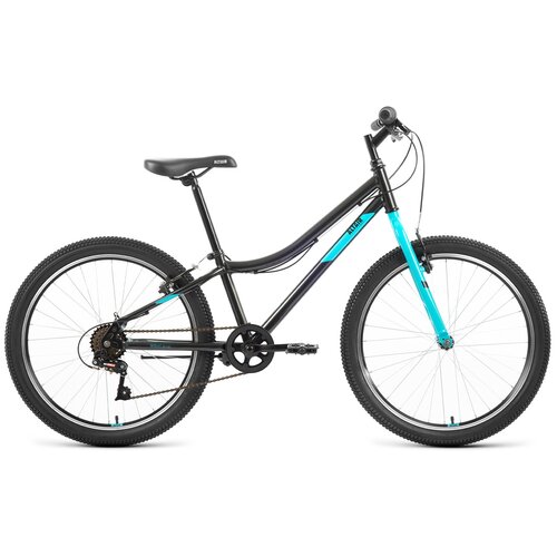 Велосипед Altair MTB HT 24 1.0 2022 рост 12 черный/голубой