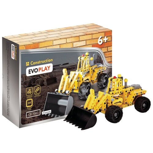 фото Игрушка конструктор evoplay wheel loader инерционный 213 деталей cв-106с