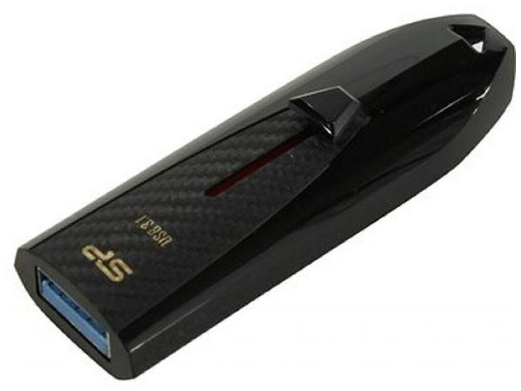 Флешка USB SILICON POWER Blaze B25 16Гб, USB3.0, черный [sp016gbuf3b25v1k] - фото №4