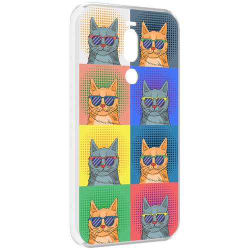 Чехол MyPads разноцветные-коты для Meizu X8 задняя-панель-накладка-бампер чехол mypads коты в полукруге для meizu x8 задняя панель накладка бампер