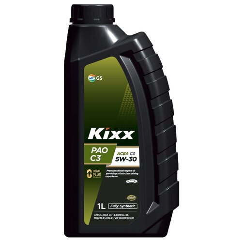 Синтетическое моторное масло Kixx PAO C3 5W-30, 4 л, 4 шт.