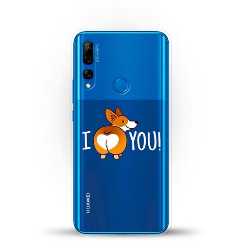 фото Силиконовый чехол love корги на huawei y9 prime (2019) andy & paul