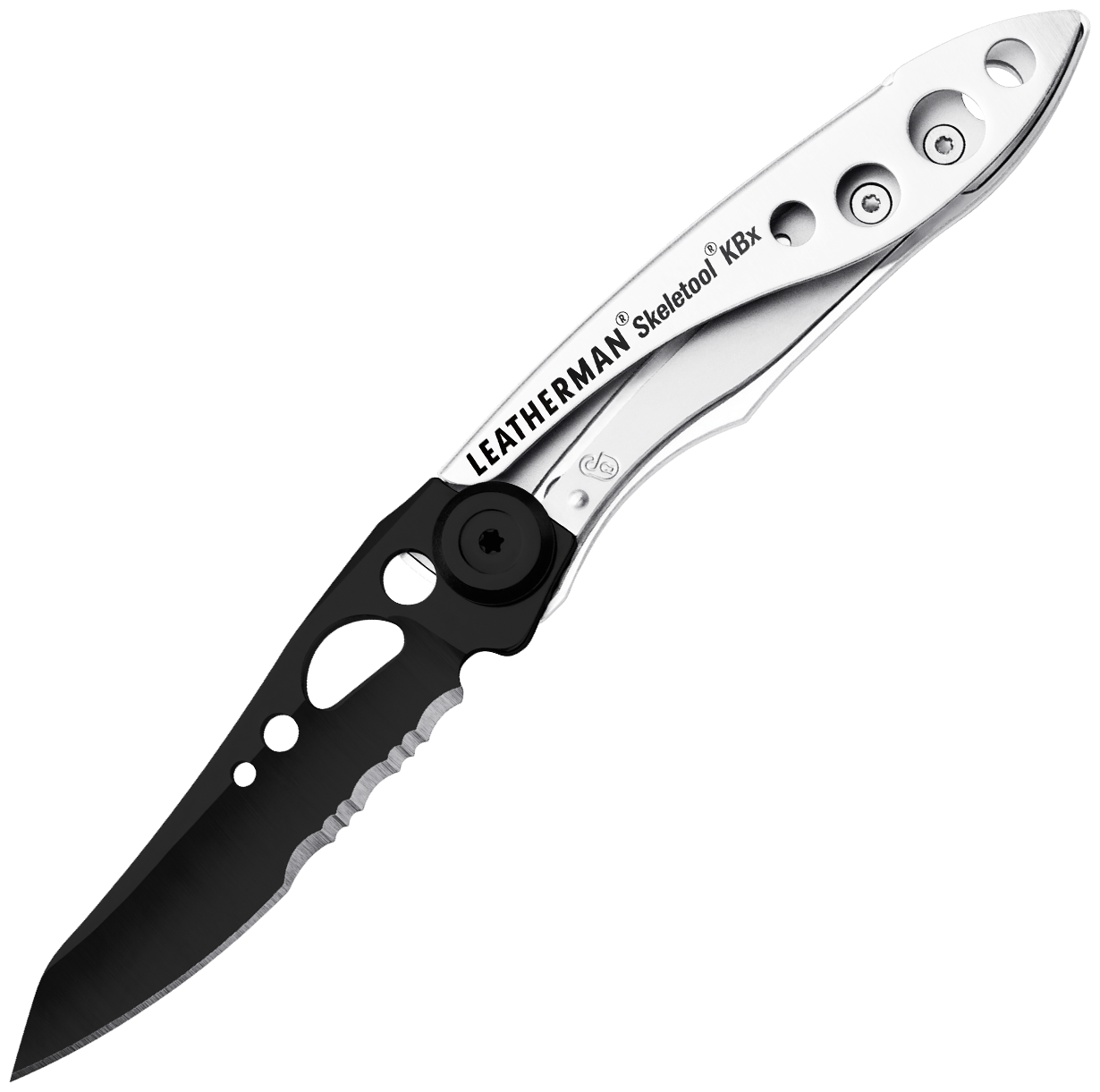 Складной нож LEATHERMAN Skeletool Kbx, серебристый / черный - фото №1