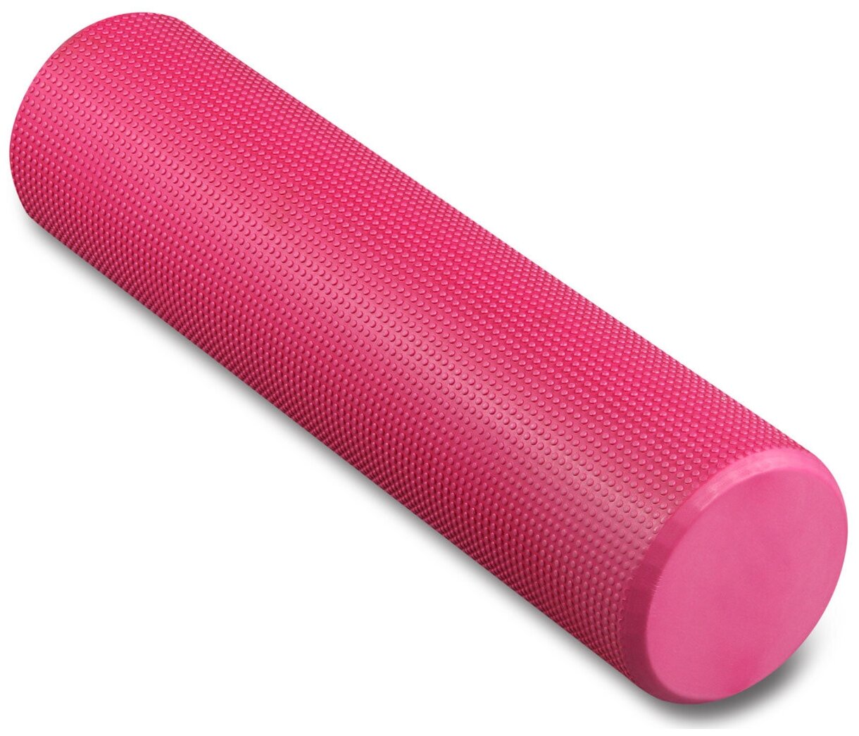 Ролик массажный для йоги INDIGO Foam roll IN022 Розовый 60*15 см