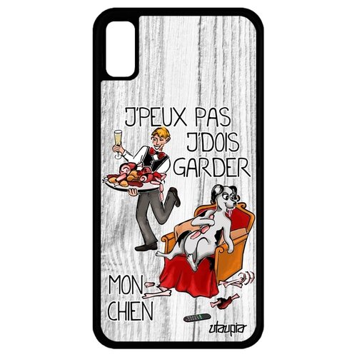 фото Чехол для apple iphone xr, "не могу - у меня собака!" пародия шутка utaupia