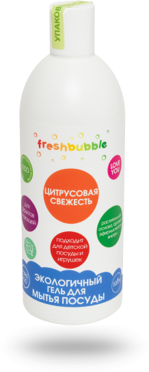 Freshbubble Гель для мытья посуды "Цитрусовая свежесть" 500мл