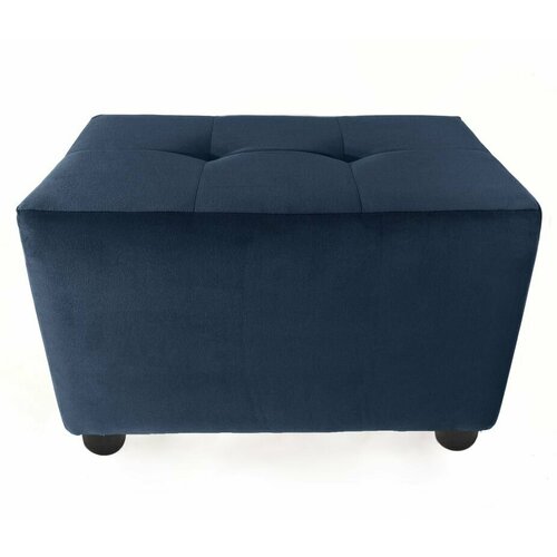 Пуфик Tucan 35x49x30 Велюр Темно-синий Банкетка Пуфик для ног Мягкий пуф