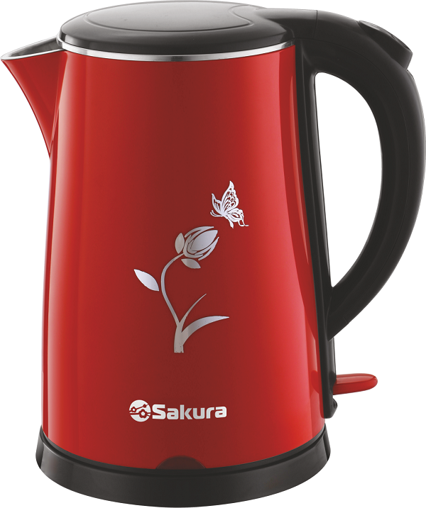 Чайник SAKURA SA-2159BR двойные стенки красный