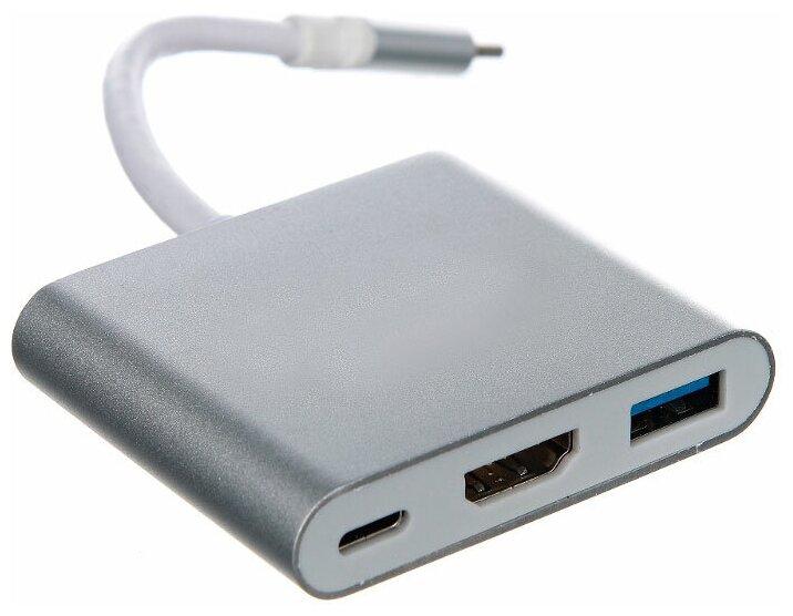 Кабель-концентратор USB3.1 TypeCm -->HDMI+USB3.0 +PD charging 4K@30Hz, Telecom
