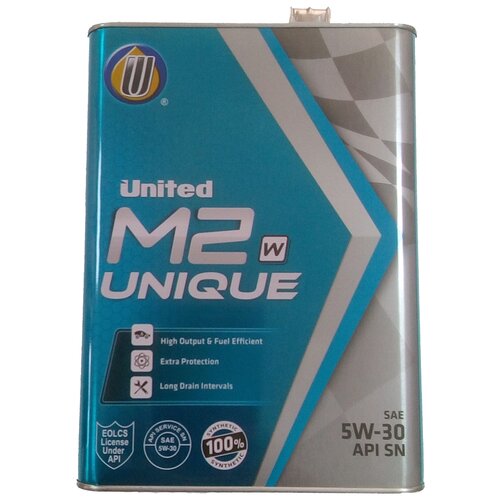 фото Синтетическое моторное масло united oil m2 unique 5w-30, 1 л