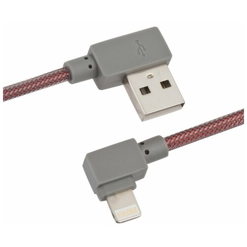 Кабель Liberty Project USB - Lightning Г-коннектор, 1 м, красный