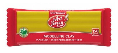 Пластилин ArtBerry Классический с Алоэ Вера 150 г желтый (46453) 1 цв.