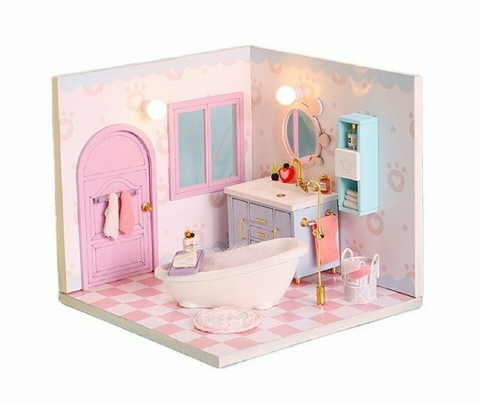Миниатюра Hobby Day MiniHouse Мой дом 9 в 1 Моя ванная комната S2010