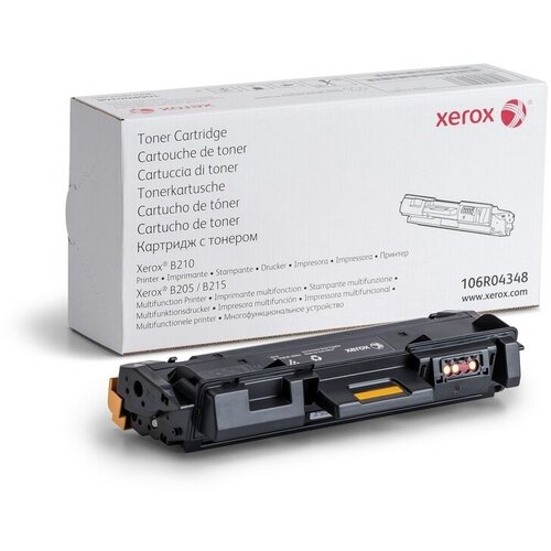 Тонер-картридж Xerox 106R04348, черный, для принтера B210DNI, B205NI, B215DNI (106R04348) картридж printlight 106r04348 для xerox