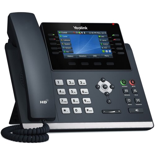Yealink SIP-T46U черный системный телефон yealink sip t46u
