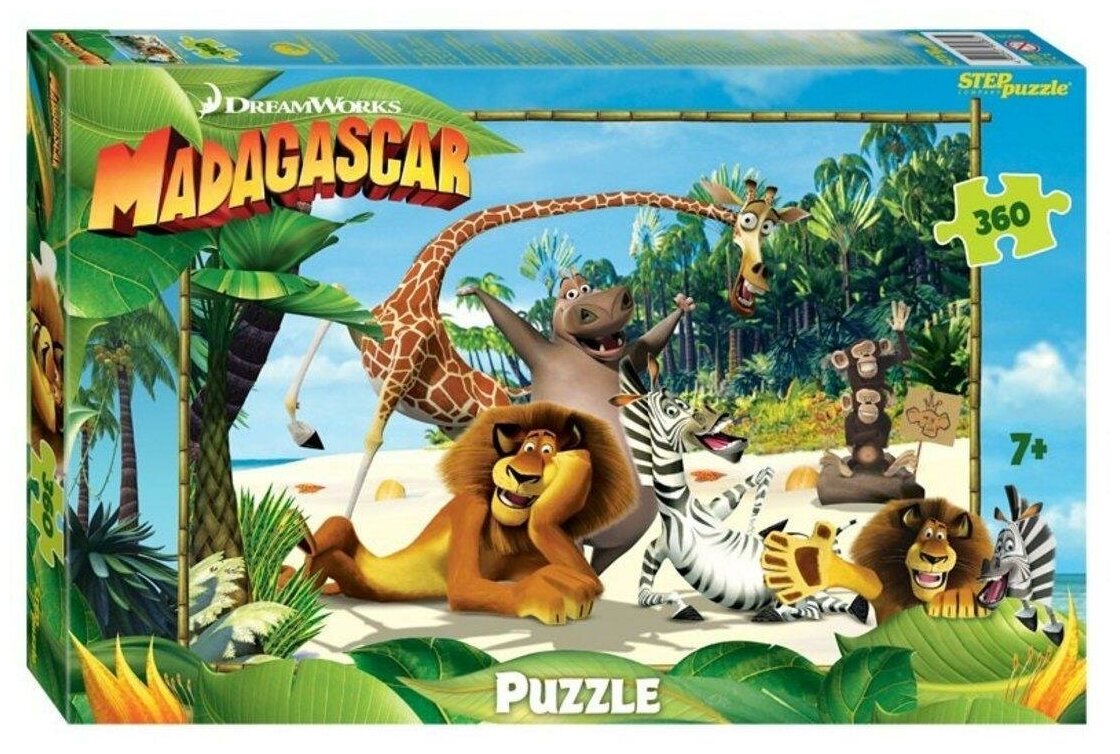 Пазл Step puzzle Dreamworks Мадагаскар - 3 (96083), 360 дет.
