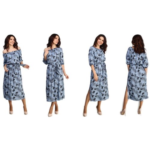 Платье Bitisway, размер 46, голубой