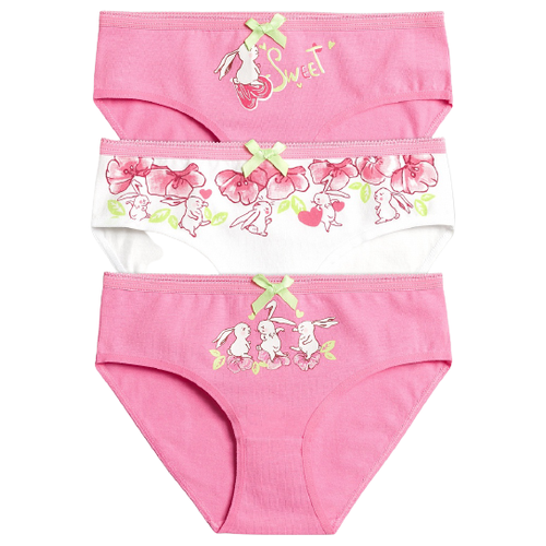 фото Трусы pelican размер 2, малиновый/белый/малиновый (25/2/25)