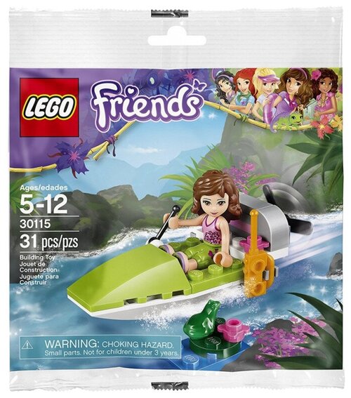 Конструктор LEGO Friends 30115 На лодке по джунглям, 31 дет.