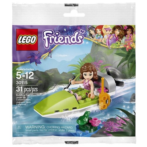 lego® friends 41033 пропаганда водопада в джунглях Конструктор LEGO Friends 30115 На лодке по джунглям, 31 дет.