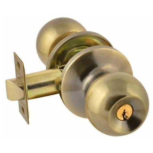 фото Защелка межкомнатная нора-м есо (стар. медь) зш-01-э (ключ/фикс.)