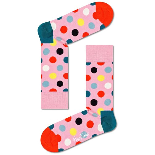 Носки Happy Socks, размер 36-40, мультиколор, розовый носки happy socks размер 36 40 мультиколор розовый зеленый